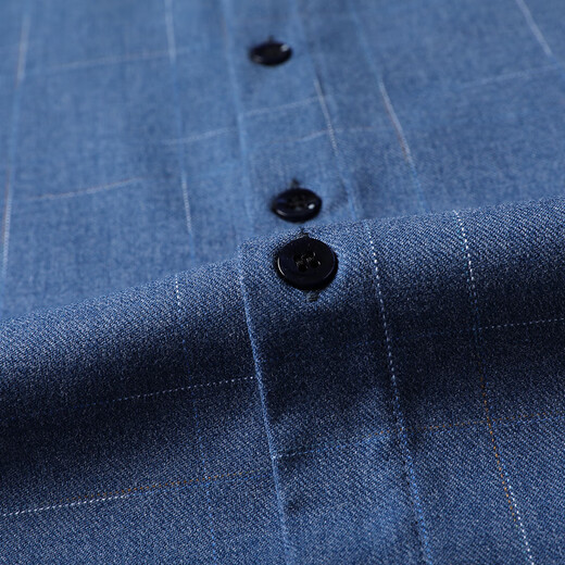 罗蒙（ROMON）长袖衬衫男士2025秋冬季新款免烫格子衬衣加绒加厚保暖中年爸爸 H2281灰色  加绒 XL 175 建议135-150斤