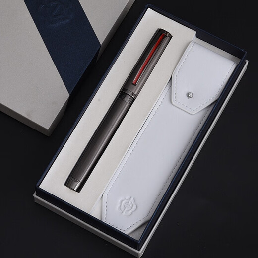 HERO fountain pen 12K/14K/18K gold nib high-end gift box set fashionable business men's gift holiday gift free engraving 18K business full metal gray