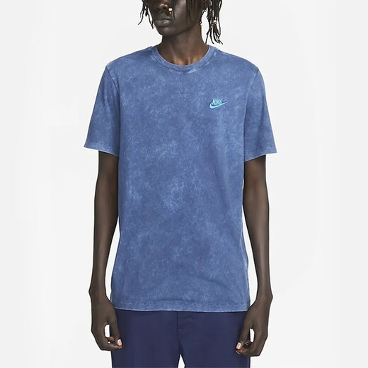 NIKE Men's Summer New Knitted Printed Sports Short-Sleeved T-Shirt BV0627-010 FD1283-410 S