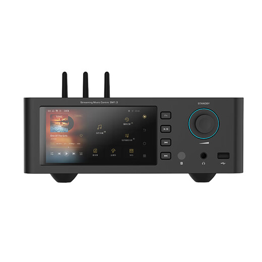 Shanling SM1.3 streaming media player all-in-one HIFI lossless music turntable decoding amp music player dual-band WIFI transmission DSD hard decoding digital broadcast all-in-one machine black