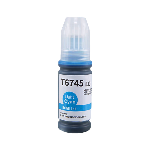 京呈T674墨水适用爱普生L805 850 L800 810 801 L310 301 L201墨水 【6500页】T6745浅青色墨水