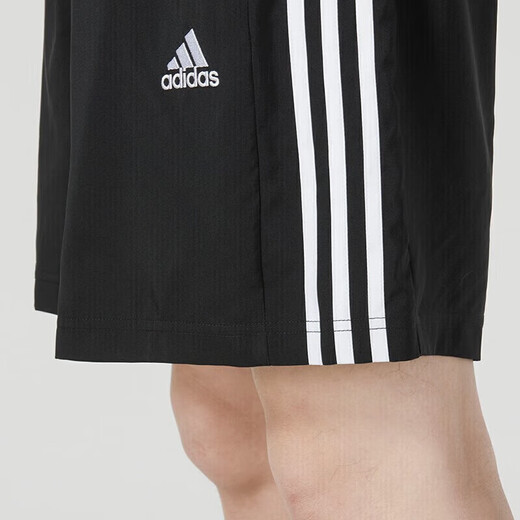 阿迪达斯 （adidas）官方男裤子 2025春夏季新款运动裤跑步健身舒适透气休闲梭织短裤 IC1484 2XL