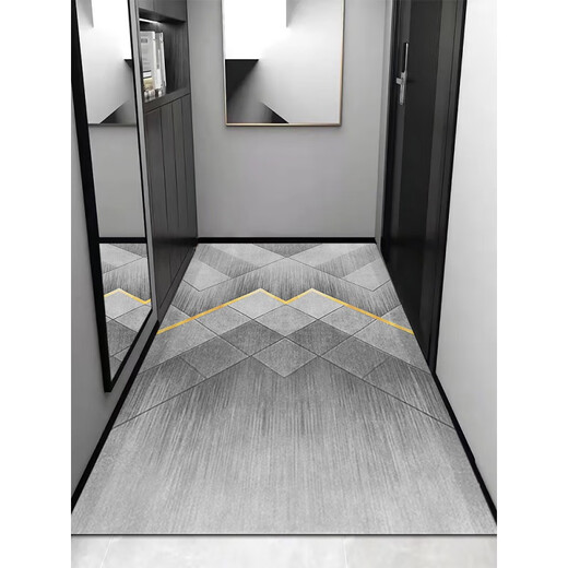 Diatom Mud Entrance Door Floor Mat Taille peut être coupée dans le tapis du pied d'entrée avec un tapis de pied en silicone antidérapant de la zone. Technology Velvet-6996-12 100 cm * 160 cm cm Relamation de 60 jours