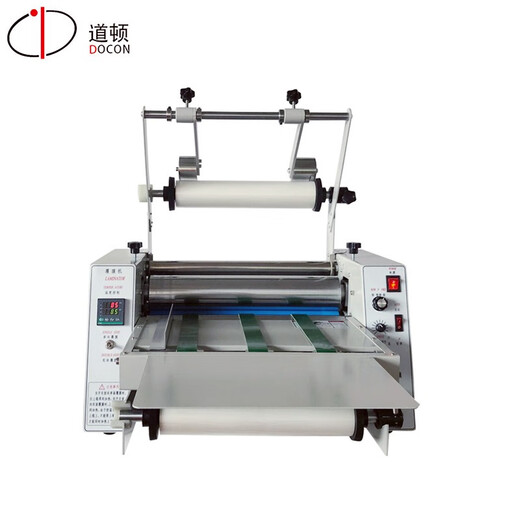 Dodon Lamination chaude et froide simple et double face à double usage Machine de revêtement anti-curl Taupage et grattement de la courroie de coupe Machine d'alimentation en papier grand rouleau en acier Bureau à colle sur le film Presse DC-5009