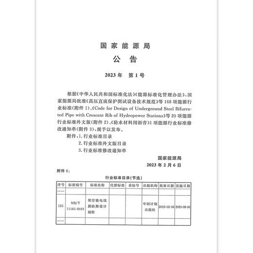 NB/T 11165-2023 Design regulations for anti-dancing of overhead transmission lines