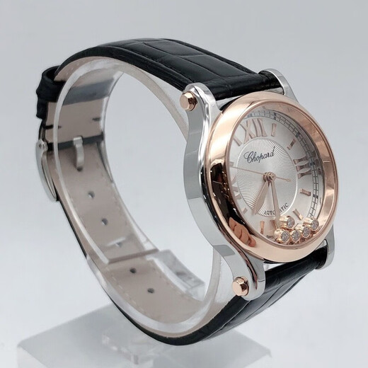 Chopard (Chopard) second-hand 99 new Chopard women's watch happy 5 diamond/7 diamond series automatic mechanical wrist watch rose gold Chopard watch second-hand luxury goods recycling gift giving 30mm dial mechanical 278573