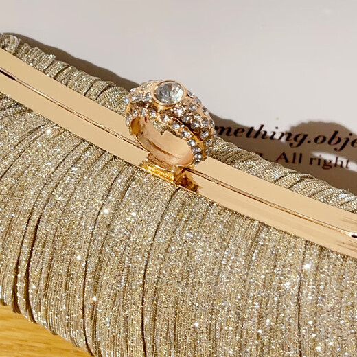 KUQIDAISHU Dinner Clutch Bag Women's 2024 New Banquet Dress Handbag with Cheongsam Bag Party Evening Dress Small Bag Golden