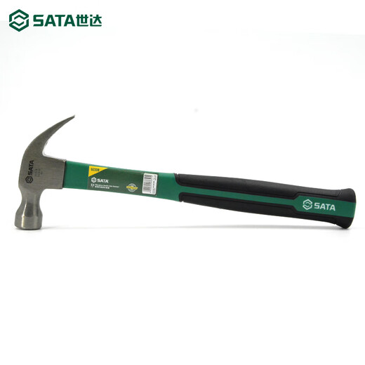 Shida Tools fiber handle claw hammer iron hammer small nail hammer woodworking multifunctional all-in-one hammer pure steel hammer 92309 (fiberglass short handle claw hammer 0.5 pounds)