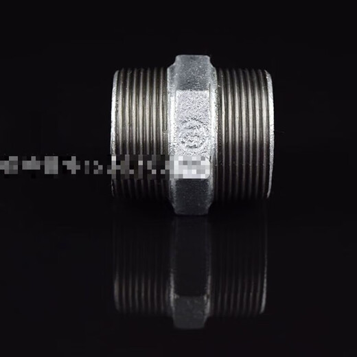 Galvanized hexagonal outer wire to wire inner joint double-headed thread straight through Malleable steel galvanized pipe fittings wire connection fire water heating construction branch national standard variable diameter outer wire DN50*15