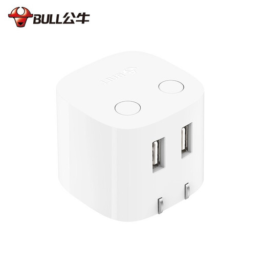 公牛（BULL） 公牛（bull） 插座/智能USB插座/插排/插线板/排插/ 双USB分控自动防过充插头GN-U212T