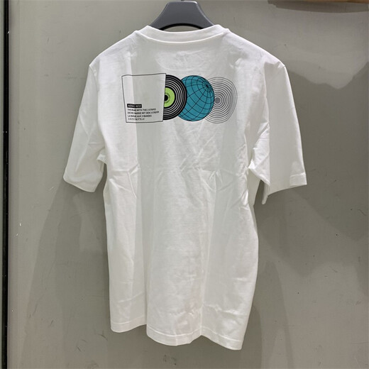 Adidas Hombres de manga corta para hombres Summer Summer New Sportswear Correr Camiseta de cuello redonda de tendencia a media manga transpirable HC9717 White L