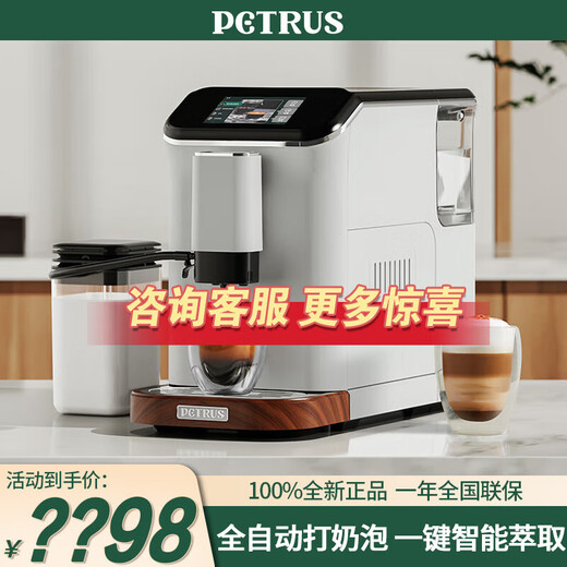 Machine à café expresso Petrus entièrement semi-automatique mousseur à lait domestique machine tout-en-un PE3899/3888/3101/3922 PE3101