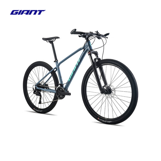 捷安特（GIANT）25款ATX 830油压碟刹成人变速铝合金18速可锁定避震山地自行车 消光水墨蓝 29×17 M 建议170-182cm