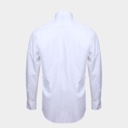 
MAILYARD/Melya long-sleeved shirt Business men's cotton polyester anti-wrinkle shirt white work clothes 683 white dark pattern 40