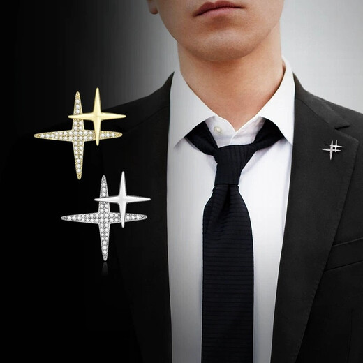 Gu ran exquisit kleiner Brosche High-End-Herren-Corsage-Anzug Halsband Schnalle Pin Accessoires Hemdkragen Abzeichen, um Freunden Geburtstagsgeschenk zu geben