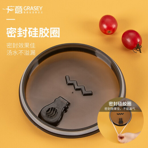 Guangyi 304 stainless steel instant noodle bowls and chopsticks with lids student lunch box lunch box office worker canteen fast food cup black GY7665