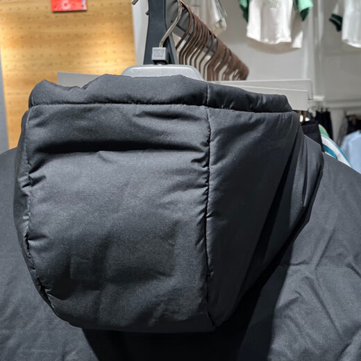 阿迪达斯 （adidas）羽绒服男装2025冬季新款运动服舒适保暖连帽时尚百搭休闲夹克外套 JV6187黑色 XL