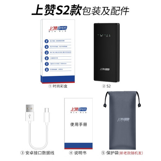 Like S2 ​​portable wifi mobile card-free unlimited wireless 4g router car wife Internet charging traffic treasure 5g mobile phone laptop hotspot wireless network card
