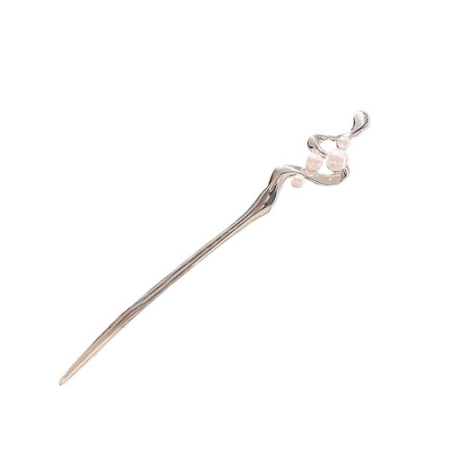 Su Shiliu's new Chinese-style pearl hairpin with cool feeling for women, high-end metal plate hairpin hair accessories, birthday gift for girlfriend and wife, cool-looking pearl hairpin + gift box