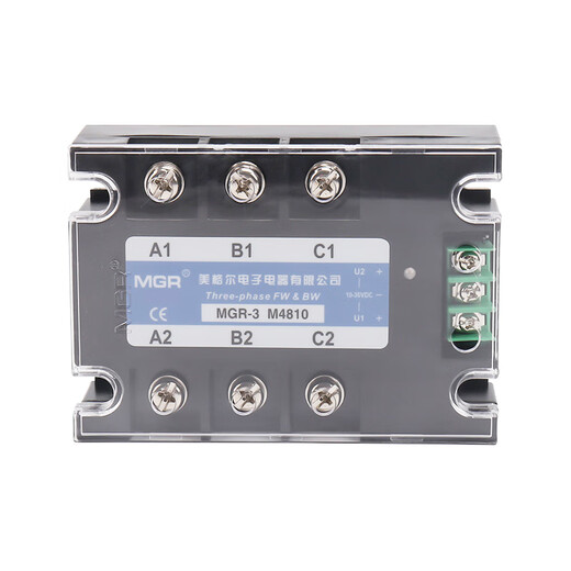 
Yueqing Meigel MGR-3 M4840 three-phase forward and reverse solid state relay 40A AC solid state relay MGR-3 M4840 40A