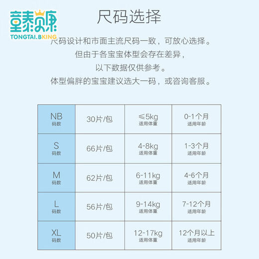 童泰贝康婴儿纸尿裤透气尿不湿新生男女宝尿裤瞬吸干爽 NB码(30·片)婴儿净爽纸尿裤