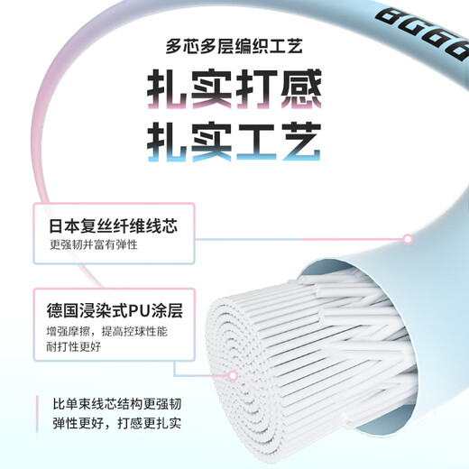 威臣（VS）羽毛球拍线BG66高弹炫音打感扎实0.66mm日本进口控球进攻耐打线 BG66高弹线（广寒线）