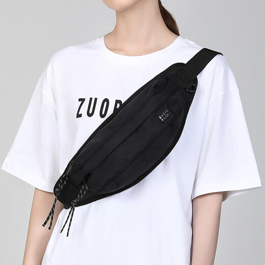 Lip crossbody bag for men and women, Japanese fashion brand chest bag, men's sports waist bag, trendy shoulder bag, men's casual shoulder bag, black small backpack, black