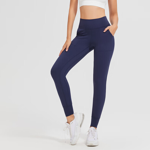 Corif fitness pants women's high waist hip lifting slimming peach tights professional running training sports Pilates yoga pants black S