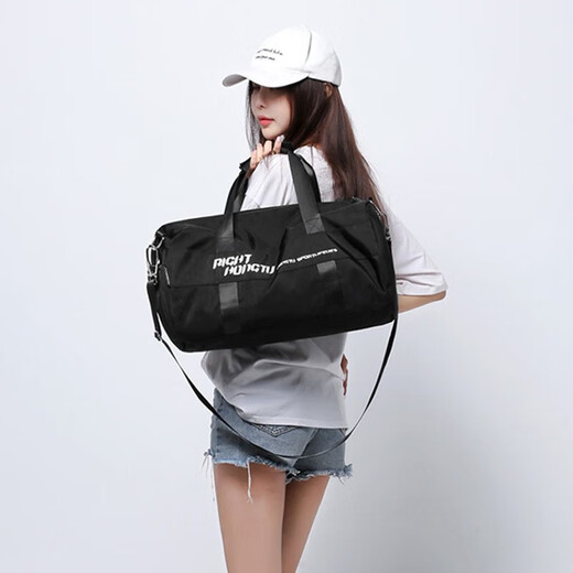 Youyou fitness bag men's dry and wet separation sports backpack portable swimming bag women's large-capacity swimming bag 90314Y black small size