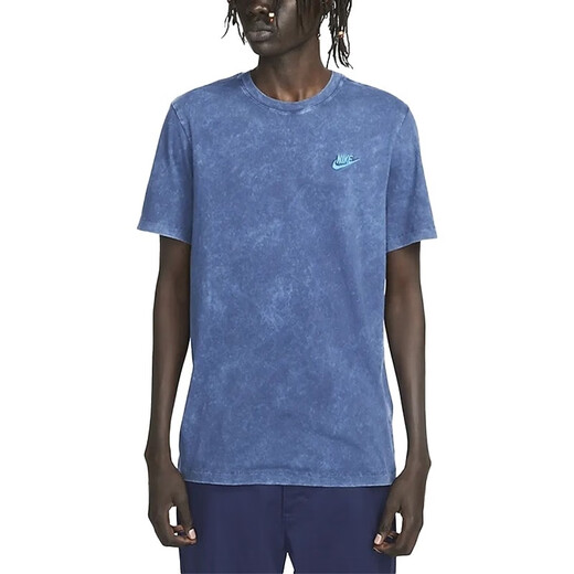 NIKE Men's Summer New Knitted Printed Sports Short-Sleeved T-Shirt BV0627-010 FD1283-410 S