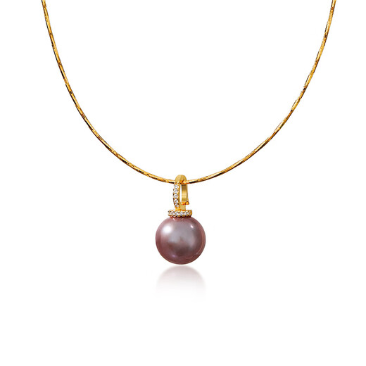 Daila 925 Silver Freshwater Pearl Necklace Pendant Women's Fashion Accessories Mother's Day Gift 520 Gift Approx. 13-14mm