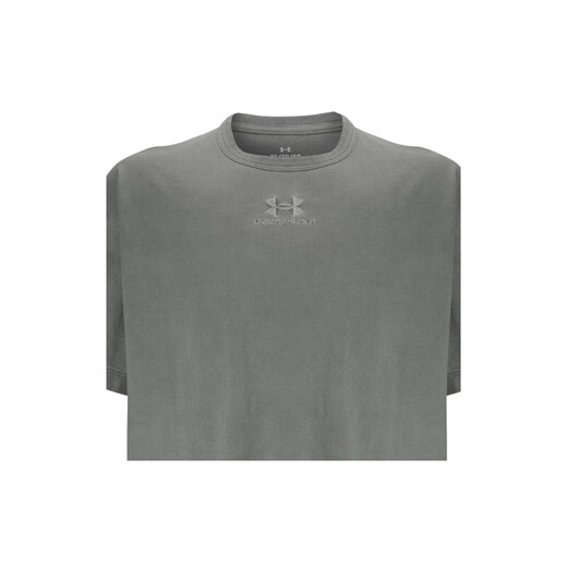 安德玛（Under Armour）25夏季新款Varsity男子高克重运动休闲短袖T恤 丛林绿504 L (175)