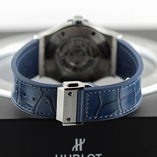 
[Second-hand 99 new] Not used Hublot-Model 542.NX.7170.LR-Public price 52600 automatic mechanical men's watch blue disc belt