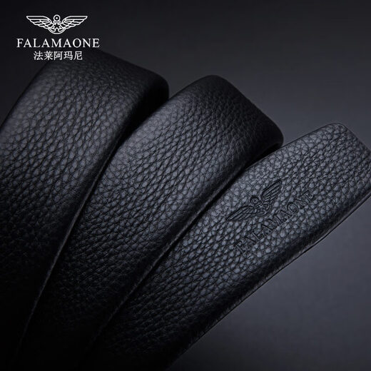 Falai Armani Men's Belt, Men's Greatin Leather Cuir Automatic Buckle, Light Luxury Belt, H Boucle, ceinture polyvalente, cadeau de la Saint-Valentin à Boyfriend et Mari 58PD826Q Boîte cadeau en bois massif 130 cm