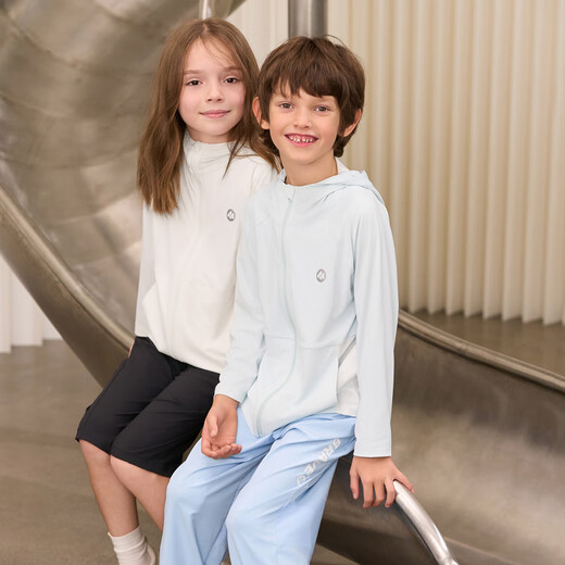 AIMER Niños Primavera y verano Nuevo ropa solar para niños con capucha fresca para niños y niñas Mal de malla neutral de malla transpirable Luz y verde AK281E691 140