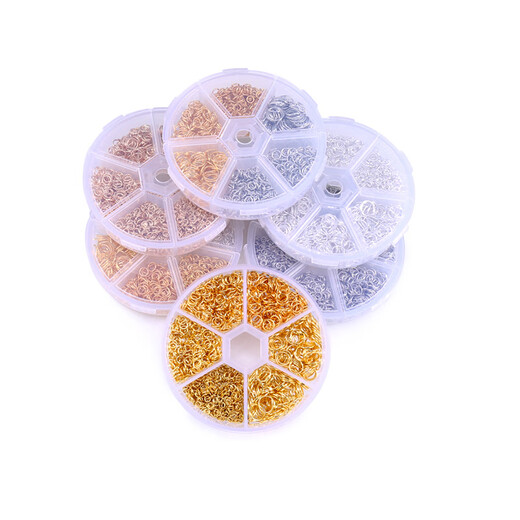 OSRO diy open ring connecting ring earrings bracelet necklace buckle connector handmade material package white k color 6 Specifications + box