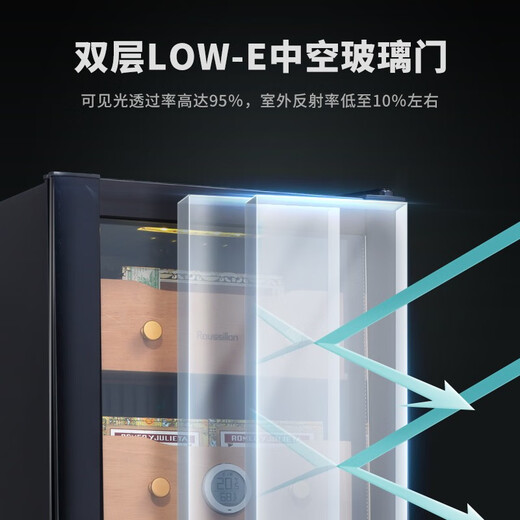 Roussillon/Russillon cigar cabinet, constant temperature and humidity cigar cabinet, cigar cabinet customization, cigar room customization, 1930H rose gold classic version 450L constant temperature and humidity