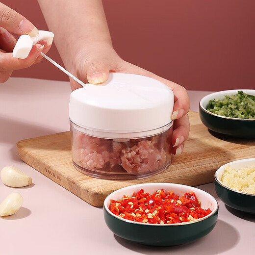 Baijila garlic machine garlic masher household garlic masher garlic mince garlic meat grinder household garlic puller mince meat stuffing manual garlic puller 100ml large capacity