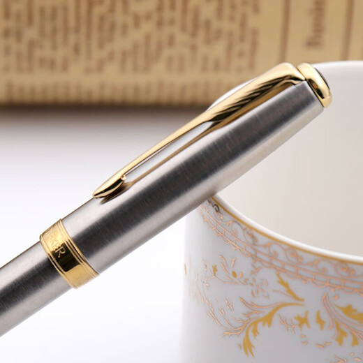 派克（PARKER）钢笔卓尔18K金笔大墨水礼盒套装男士高端签字笔轻奢商务送礼生日礼物送老师长辈领导定制刻字 卓尔钢杆金墨水笔【23K镀金笔尖·墨水礼盒】