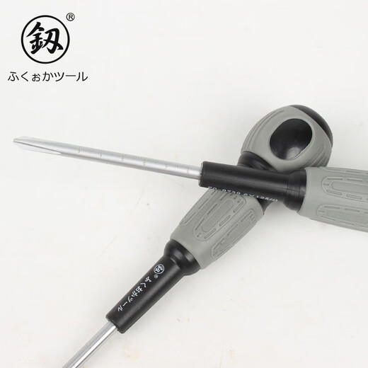 Japan Fukuoka Tool Destornillador La cinta de destornillador de destornillador de un electricista de un electricista Magnética Magnética 6*150 mm de una forma FO-9740
