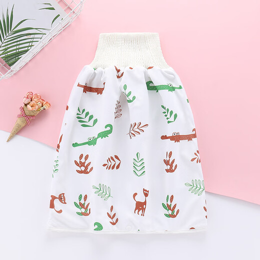 Baogaier Baby und Lecksofesbett Harnrock Windel Ringwerkzeug Training Baby Kinder Stoffwindel Tasche wasserdicht und reine Baumwollblattbär + Smart Fox 2 Packs M Empfohlen 0-4 Jahre alt