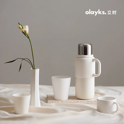 olayks立时316不锈钢热水壶便携式保温壶升级新款 980ml【升级大容量款】【316不锈钢内胆】