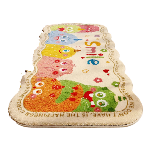 Yinshang Dopamine bedroom bedside carpet room soft imitation cashmere floor mat living room children's play crawling mat