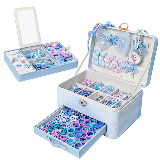 Disney Frozen Hair Accessoires Geschenkbox Set Kinderhaus Spielzeug Mädchen Geburtstag Geschenk Prinzessin Elsa