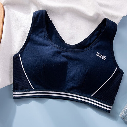 Yu Zhaolin Girl Sport Sport Unterwäsche Schocksicheres Laufweste Junior High School und Highschool-Schüler atmungsaktiven BH während der Entwicklungsperiode 9215 Weiß 1 Stück 2xl /90 (115-130jin [Jin entspricht 0,5 kg])