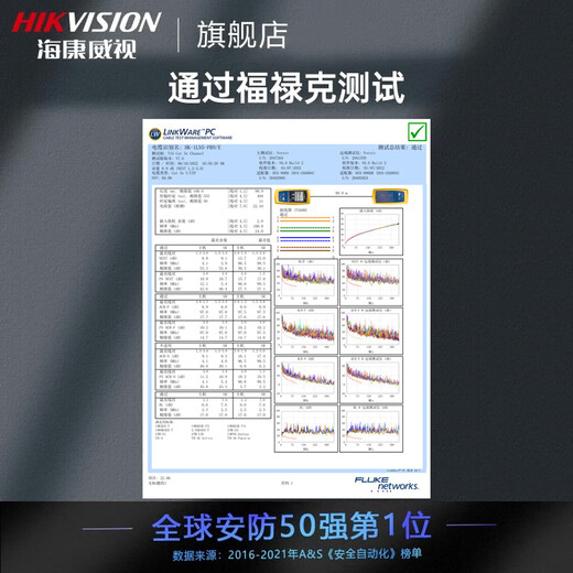 Hikvision Special Network Câbles Surveillance, cuivre sans oxygène, paire torsadée non blindé, test de dynamisme résistant à l'usure et respectueuse de l'environnement [Super-catégorie 305 mètres] 1LN5-Pro ​​/ E