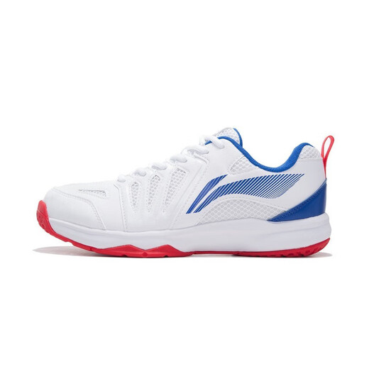 Li Ning Shoes Badminton Shoes para hombres Nuevos zapatos de entrenamiento de ropa sin deslizamiento sin deslizamiento King 011 Zapatos de competencia livianos Sports Sports Sports Standard White/Haibao Blue [estándar Last] 40 (250 mm)