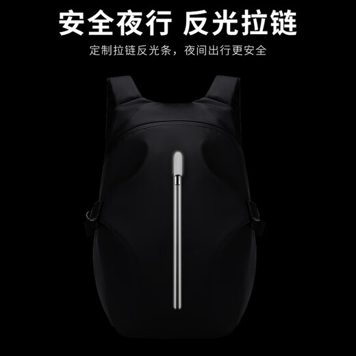 Albers Cycling Backpack Motorcycle Helmet Bag Full-face Helmet Backpack Motorcycle Touring Water-Repellent Large-Capacity Rider Motorcycle Equipment Upgraded Version Larger Black