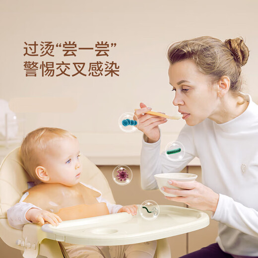 Feibi baby silicone spoon newborn baby temperature measuring spoon children's food supplement tool set out-of-town temperature-sensing food spoon