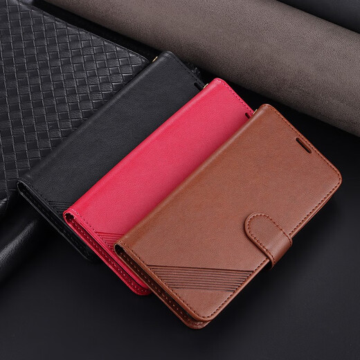 Ju Xiaozhi eignet sich für Apple 13 Mobiltelefonhülle Flip Leder Hülle iPhone13 Wallet Card-Karten-Steckkoffer Full-Pack-Anti-Fall-Fall-Innenschale mit magnetischer Schnallen Schutzabdeckung für Männer und Frauen iPhone 13 [Brown]